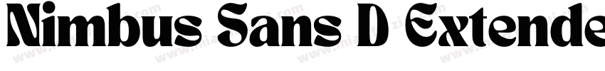 Nimbus Sans D Extended字体转换